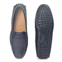 Gommino Leather Penny Loafers (Black) — Black loafers | Modello Domani