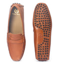 Gommino Leather Penny Loafers (Tan) — Tan loafers | Modello Domani