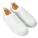 DOMS Comfort Leather Sneakers (White) — White sneakers | Modello Domani