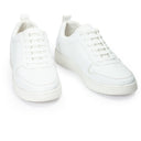 DOMS Comfort Leather Sneakers (White) — White sneakers | Modello Domani