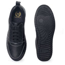 DOMS Comfort Leather Sneakers (Black) — Black sneakers | Modello Domani