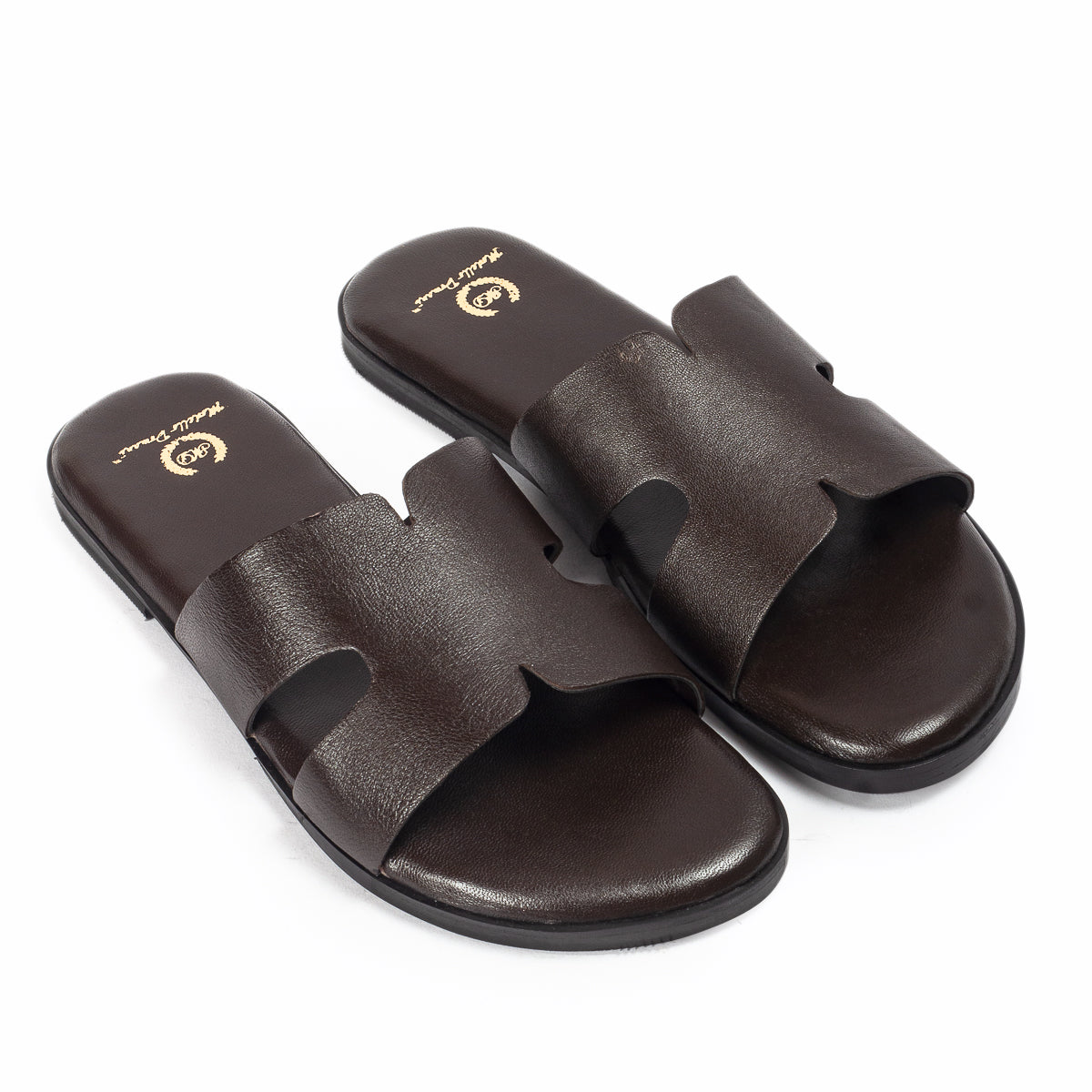 Hades Leather Slippers (Brown)