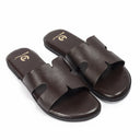 Hades Leather Slippers (Brown) — Brown slippers | Modello Domani