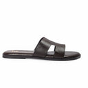 Hades Leather Slippers (Brown) — Brown slippers | Modello Domani