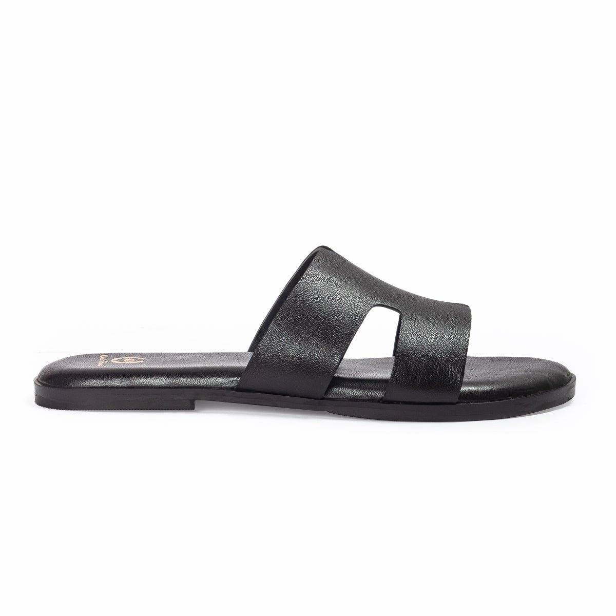 Hades Leather Slippers (Black)