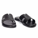Hades Leather Slippers (Black) — Black slippers | Modello Domani