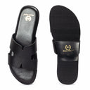 Hades Leather Slippers (Black) — Black slippers | Modello Domani