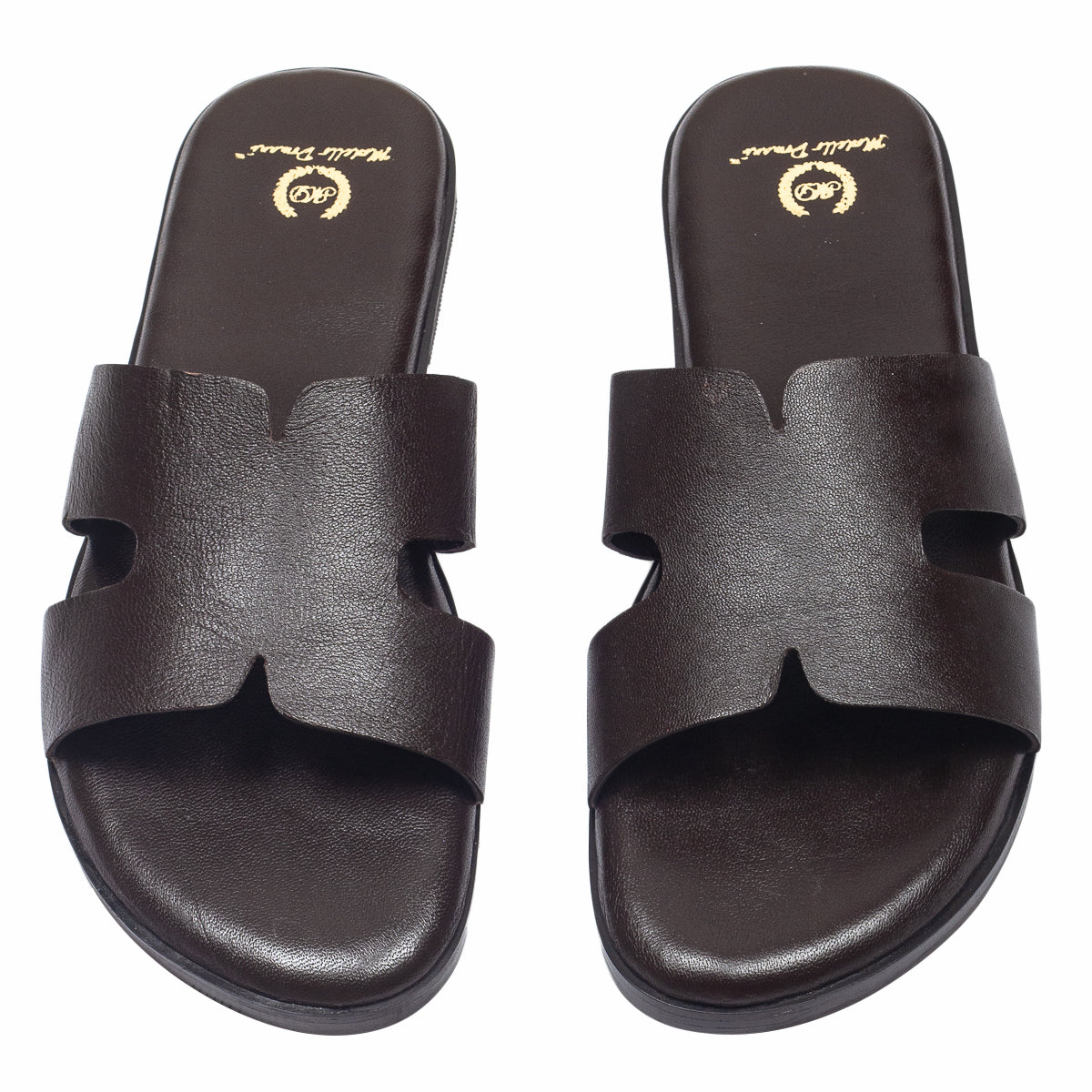 Hades Leather Slippers (Brown)