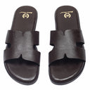Hades Leather Slippers (Brown) — Brown slippers | Modello Domani