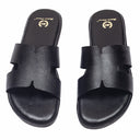 Hades Leather Slippers (Black) — Black slippers | Modello Domani
