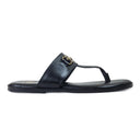 Louis Leather Slippers (Black) — Black slippers | Modello Domani