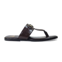 Louis Leather Slippers (Brown) — Brown slippers | Modello Domani