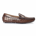 Gommino Embossed Leather Penny Loafers (Brown) (Limited Edition) — Brown loafers | Modello Domani
