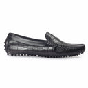Gommino Embossed Leather Penny Loafers (Black) (Limited Edition) — Black loafers | Modello Domani