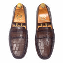 Gommino Embossed Leather Penny Loafers (Brown) (Limited Edition) — Brown loafers | Modello Domani