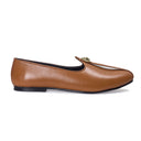 Pasha Leather Juttis (Tan) — Tan juttis | Modello Domani