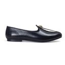 Pasha Leather Juttis (Black) — Black juttis | Modello Domani