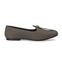 Pasha Suede Juttis (Sage Green) (Limited Edition) — Green juttis | Modello Domani
