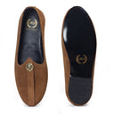 Pasha Suede Juttis (Chocolate Brown) — Brown juttis | Modello Domani