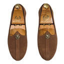 Pasha Suede Juttis (Chocolate Brown) — Brown juttis | Modello Domani