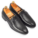 Valencia Slipons (Black) — Black slipons | Modello Domani