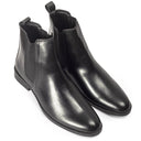 Leather Chelsea Boots (Black) — Black boots | Modello Domani