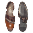 Mirza Patina Leather Slipons (Tan-Brown) — Brown slipons | Modello Domani