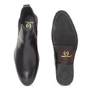 Leather Chelsea Boots (Black) — Black boots | Modello Domani