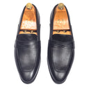 Valencia Slipons (Black) — Black slipons | Modello Domani