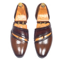Mirza Patina Leather Slipons (Tan-Brown) — Brown slipons | Modello Domani