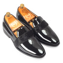 Carlos Patent Slipons (Patent Black) — Black slipons | Modello Domani