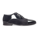 Oscar Patent-Velvet Oxfords (Patent Black) — Black oxfords | Modello Domani