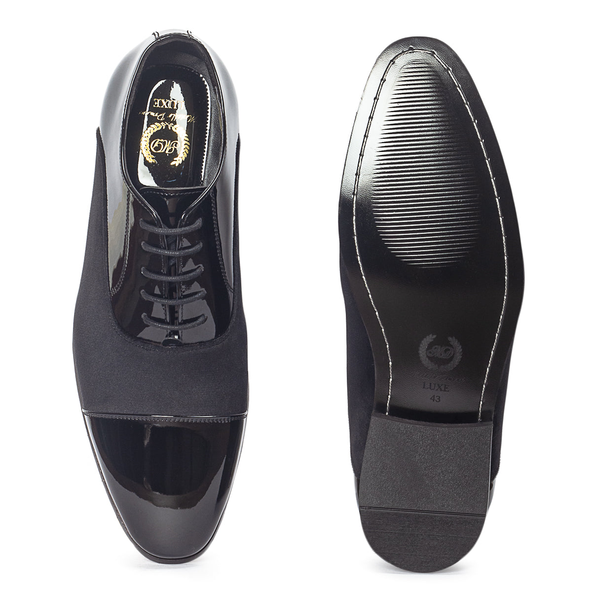 Oscar Patent-Velvet Oxfords (Patent Black)
