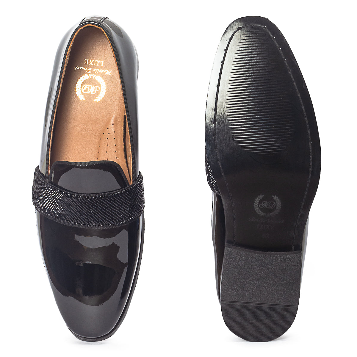 Carlos Patent Slipons (Patent Black)