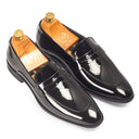Valencia Slipons (Patent Black) — Black slipons | Modello Domani
