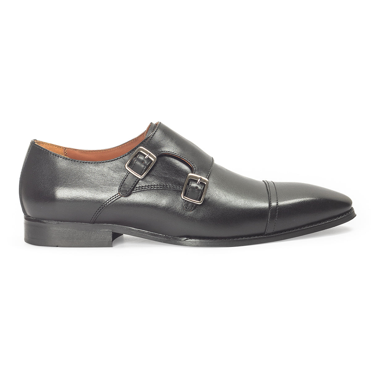 Wellington Leather Monks (Black)