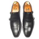 Wellington Leather Monks (Black) — Black monks | Modello Domani