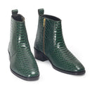 Serpente Leather Boots (Ninja Green) (Limited Edition)