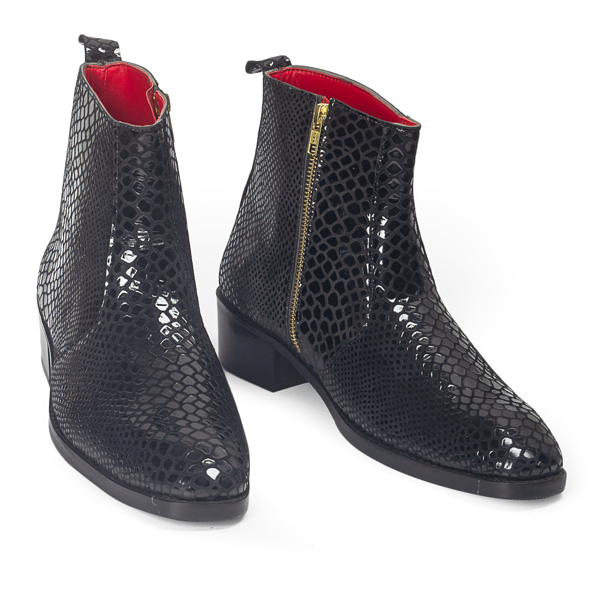 Obsidian Suede-Leather Boots (Black) (Limited Edition)