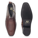 Serpente Leather Boots (Brown)