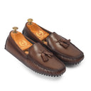 Gommino Leather Tassel Loafers (Brown Burnish) — Brown loafers | Modello Domani