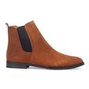 Suede-Leather Chelsea Boots (Tan) — Tan boots | Modello Domani