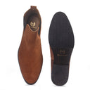 Suede-Leather Chelsea Boots (Tan) — Tan boots | Modello Domani