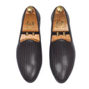 Textured Fusion Jutti Slipons (Brown) — Brown jutti | Modello Domani