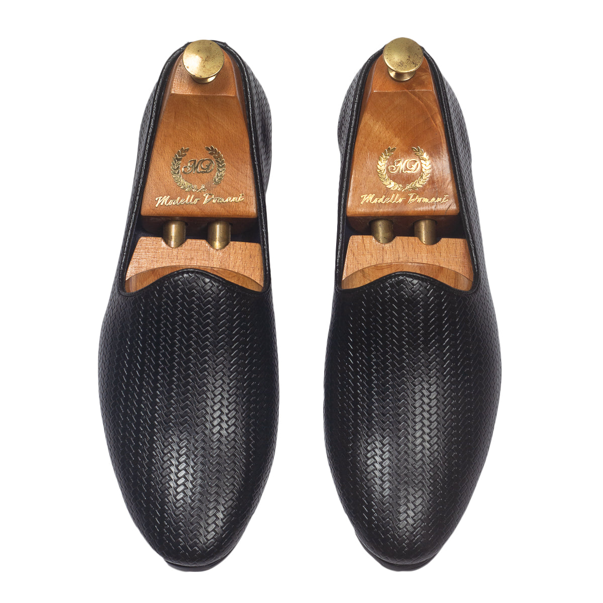 Textured Fusion Jutti Slipons (Black)