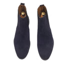 Suede-Leather Chelsea Boots (Navy) — Navy boots | Modello Domani