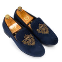 The Regal Bee Slipons (Navy) — Navy slipons | Modello Domani