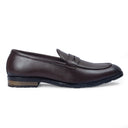 Italian Cut Penny Slipons (Brown) — Brown slipons | Modello Domani