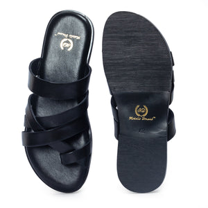 Gladiator Slippers (Black)