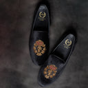 The Kingsman Slipons (Black - Limited Edition #GoldBottom) — Black slipons | Modello Domani